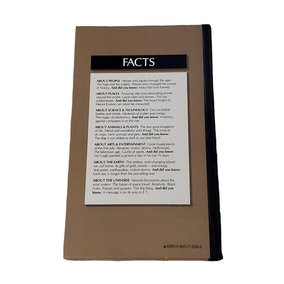 Readers Digest Book of Facts Essential & Intriguing Information 1987 HC Vtg - Picture 2 of 9